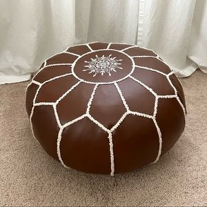 Large Moroccan Boho Pouf